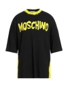 Moschino Logo-print Organic Cotton T-shirt In Black