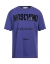 Moschino Man T-shirt Dark Purple Size L Cotton In Purple