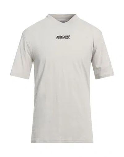MOSCHINO MOSCHINO MAN T-SHIRT GREY SIZE 42 COTTON