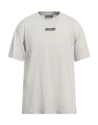 Moschino Logo-print Cotton T-shirt In Grey