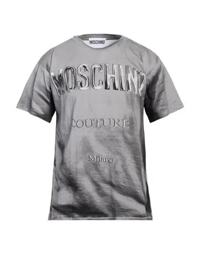 Moschino Man T-shirt Grey Size Xl Cotton
