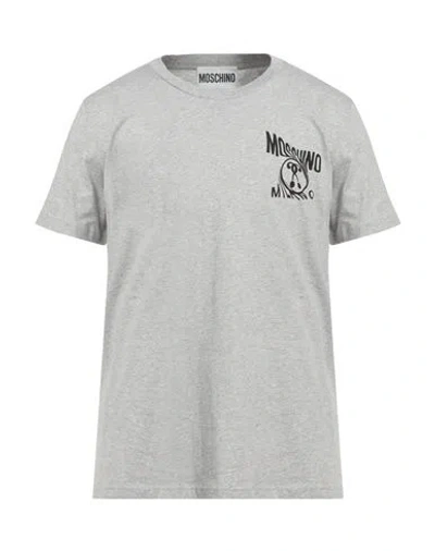 Moschino Man T-shirt Light Grey Size 40 Cotton