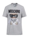 Moschino Man T-shirt Light Grey Size 42 Cotton