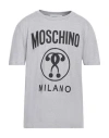 Moschino Man T-shirt Grey Size 46 Cotton