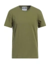 Moschino Man T-shirt Military Green Size 46 Cotton In Green