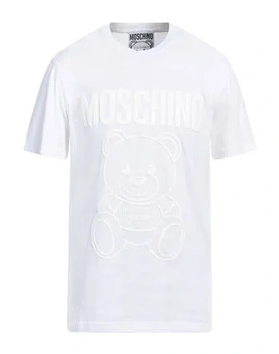 Moschino Man T-shirt Off White Size 42 Organic Cotton