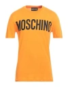 Moschino Man T-shirt Orange Size 36 Cotton