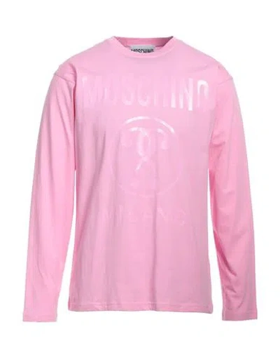 Moschino Man T-shirt Pink Size 34 Cotton