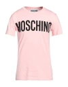 Moschino Man T-shirt Pink Size 34 Cotton