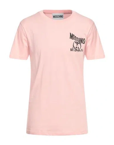 Moschino Man T-shirt Pink Size 40 Cotton