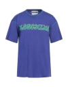 Moschino Man T-shirt Purple Size S Cotton In Purple
