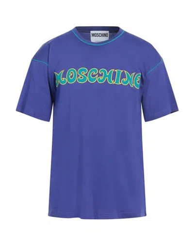 Moschino Man T-shirt Purple Size S Cotton