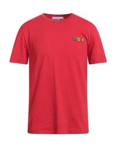 Moschino Man T-shirt Red Size 38 Cotton