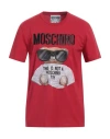 Moschino Man T-shirt Red Size L Cotton In Red