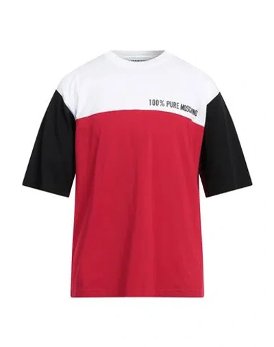Moschino Man T-shirt Red Size 44 Cotton
