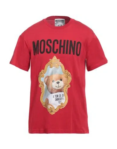 Moschino Man T-shirt Red Size L Cotton