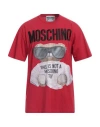 Moschino Man T-shirt Red Size L Cotton In Red