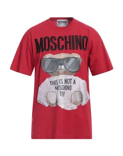 Moschino Man T-shirt Red Size L Cotton