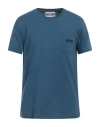 Moschino Man T-shirt Slate Blue Size 40 Cotton