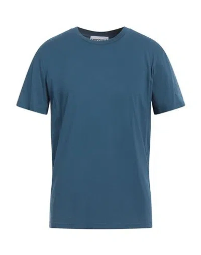 Moschino Man T-shirt Slate Blue Size 46 Cotton In Blue