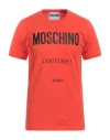 Moschino Man T-shirt Tomato Red Size 44 Cotton