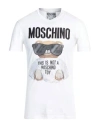 Moschino Man T-shirt White Size M Cotton In White