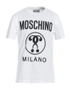 Moschino Man T-shirt White Size 44 Cotton
