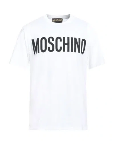 Moschino Man T-shirt White Size 44 Cotton
