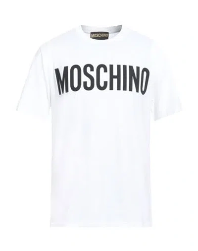 Moschino Kids'  Man T-shirt White Size 44 Cotton In Multi/white