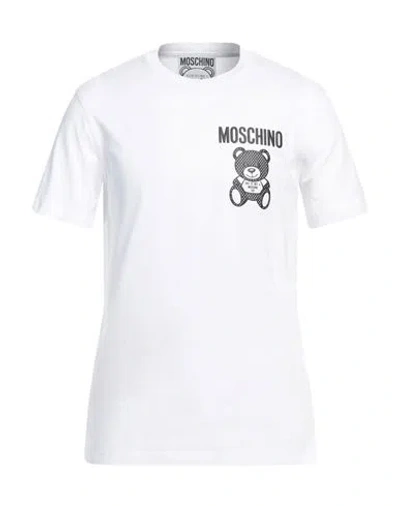 MOSCHINO MOSCHINO MAN T-SHIRT WHITE SIZE 44 COTTON
