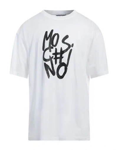 Moschino Man T-shirt White Size 44 Cotton