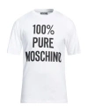 Moschino Versatile Crew Neck T-shirt In White