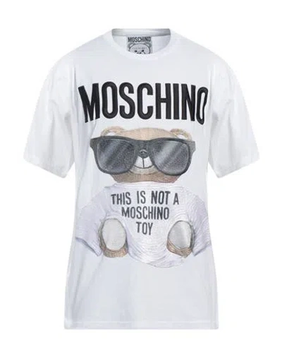 Moschino Man T-shirt White Size M Cotton