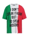 Moschino Italian Slogan Cotton T-shirt In White