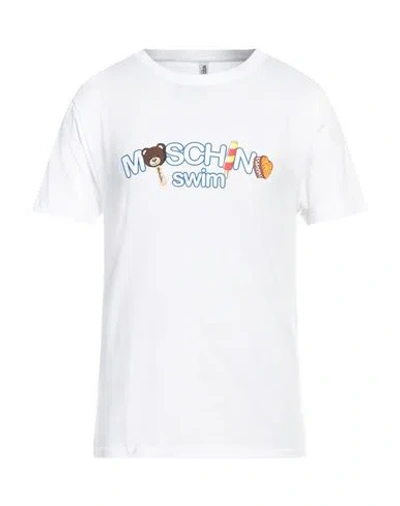 Moschino Man T-shirt White Size L Cotton