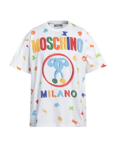 Moschino Man T-shirt White Size M Cotton