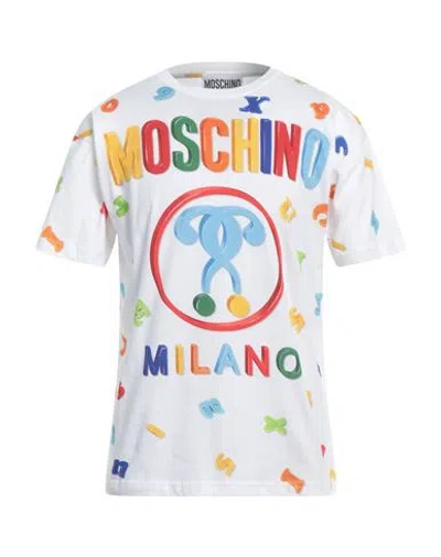 Moschino Man T-shirt White Size S Cotton