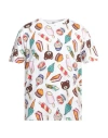 Moschino Swim Man T-shirt White Size Xxs Cotton, Elastane