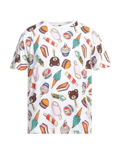 Moschino Swim Man T-shirt White Size Xxs Cotton, Elastane In White