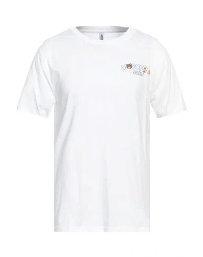 Moschino Man T-shirt White Size Xl Cotton