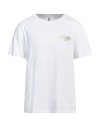 Moschino Man T-shirt White Size L Cotton, Elastane In White