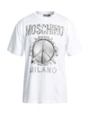 Moschino Man T-shirt White Size L Organic Cotton In White
