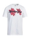 Moschino Man T-shirt White Size Xxl Cotton In White