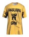 Moschino Man T-shirt Yellow Size 42 Cotton In Yellow