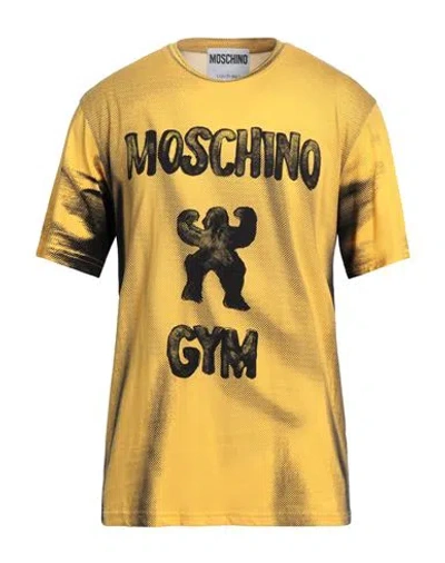 Moschino Man T-shirt Yellow Size 42 Cotton