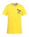 Moschino Man T-shirt Yellow Size 42 Cotton