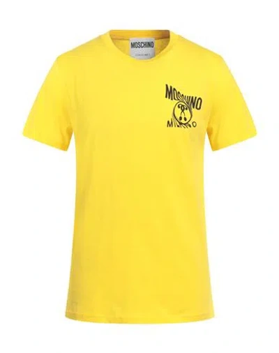 Moschino Man T-shirt Yellow Size 42 Cotton