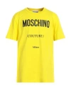 Moschino Man T-shirt Yellow Size 46 Cotton