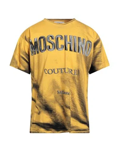Moschino Man T-shirt Yellow Size M Cotton