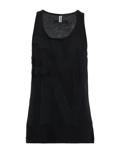 Moschino Tank Tops In Black